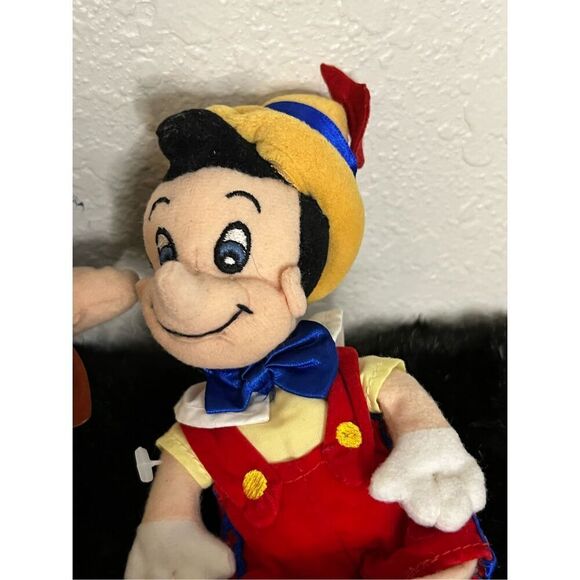 2 Geppetto Plush The Disney Store 1 Pinocchio Mini Bean Bag Beanies Pellet - Picture 2 of 4